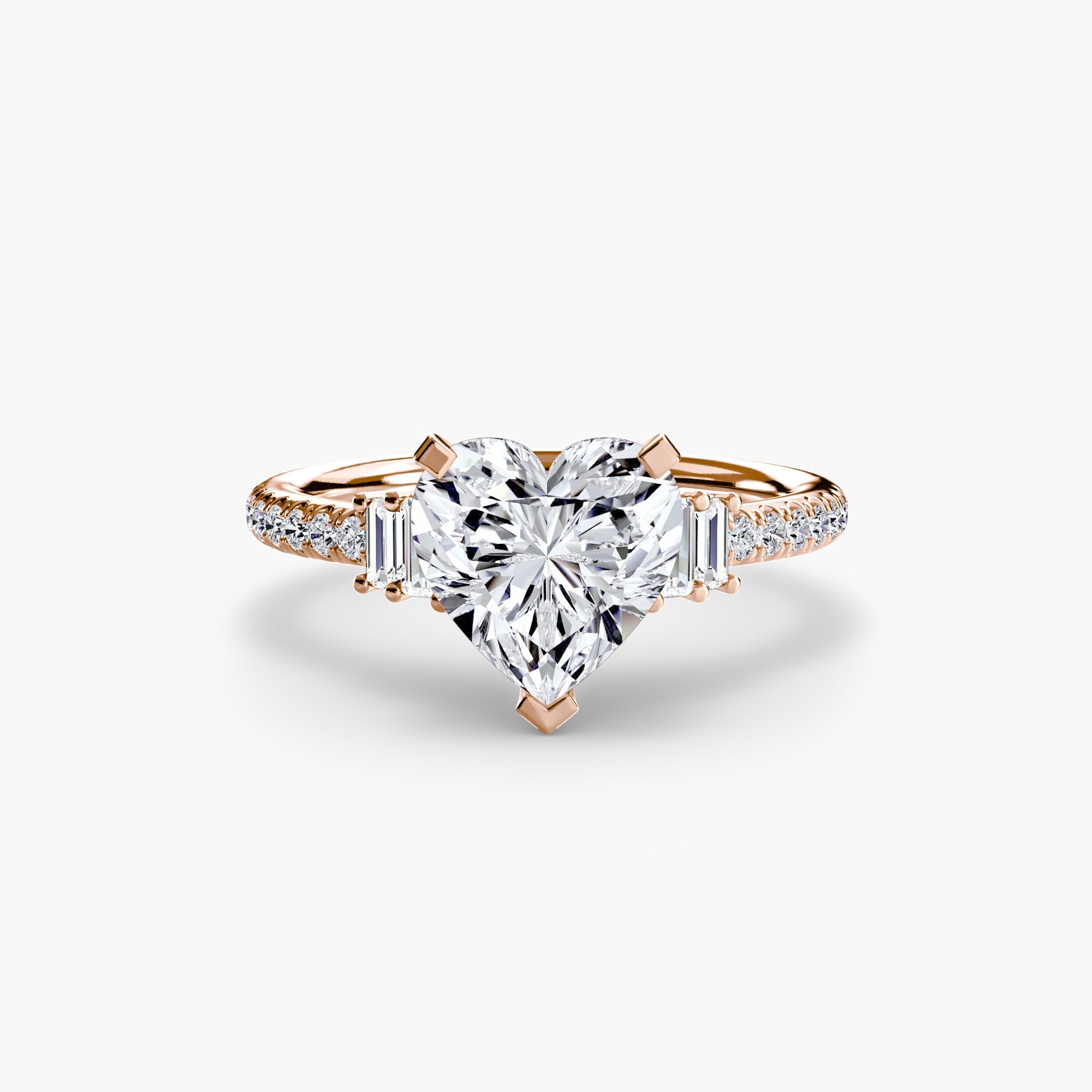 Solitaire with Pavé 4 - Jewelry by Cleo