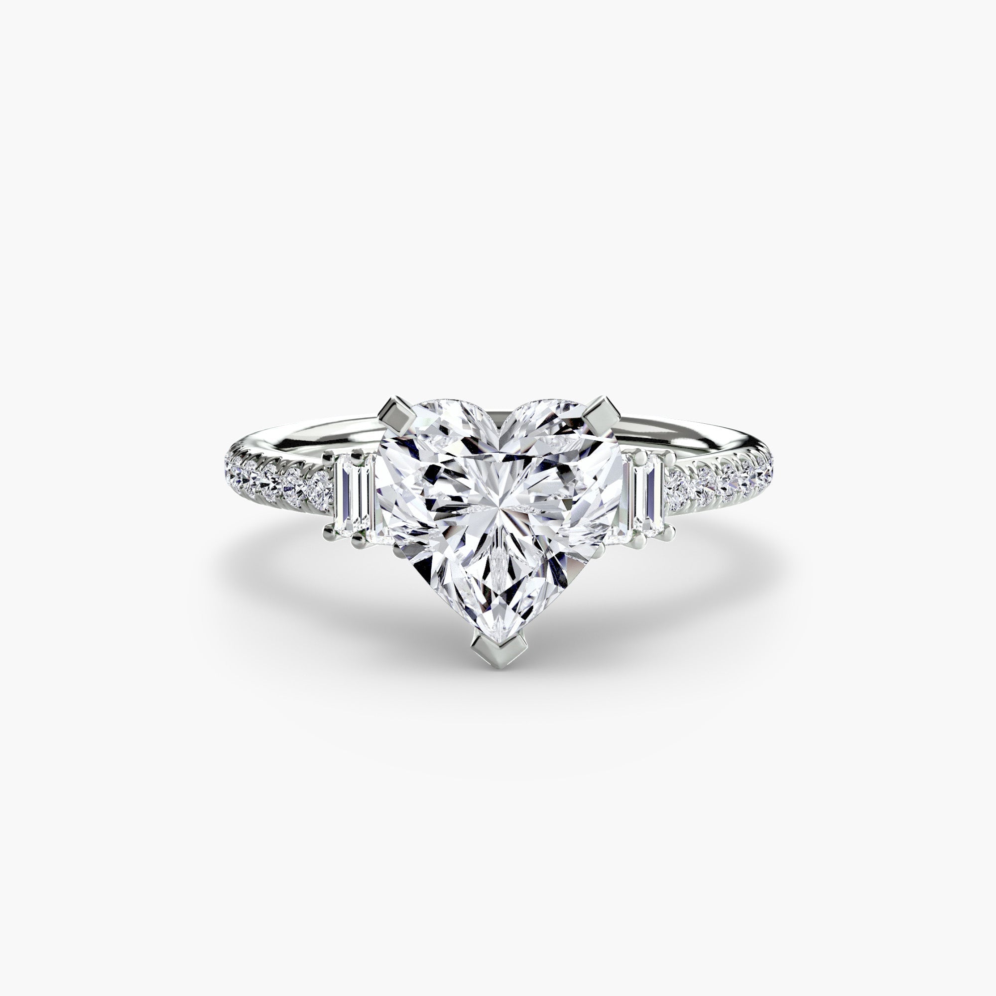 Solitaire with Pavé 4 - Jewelry by Cleo