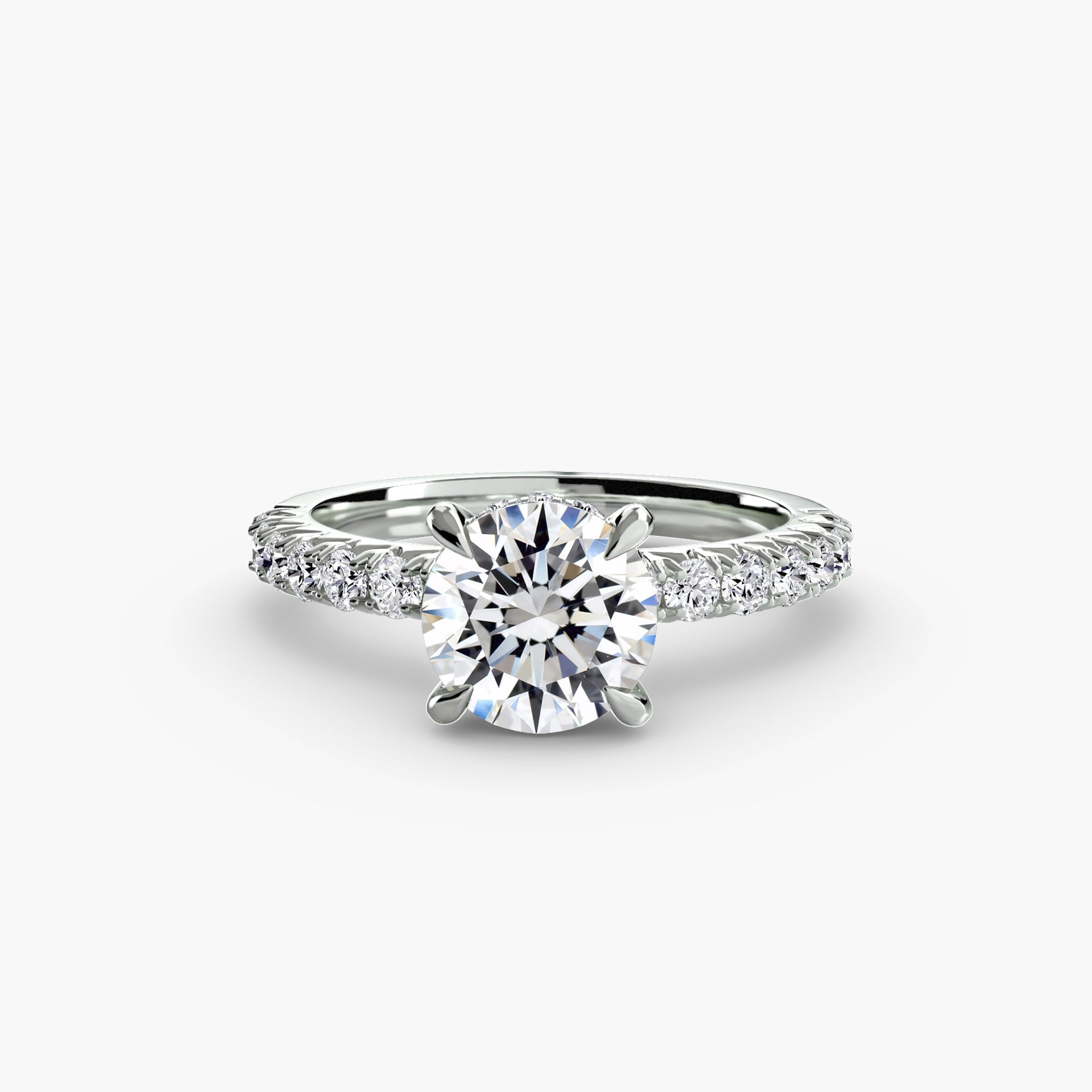 Solitaire with Pavé 6 - Jewelry by Cleo