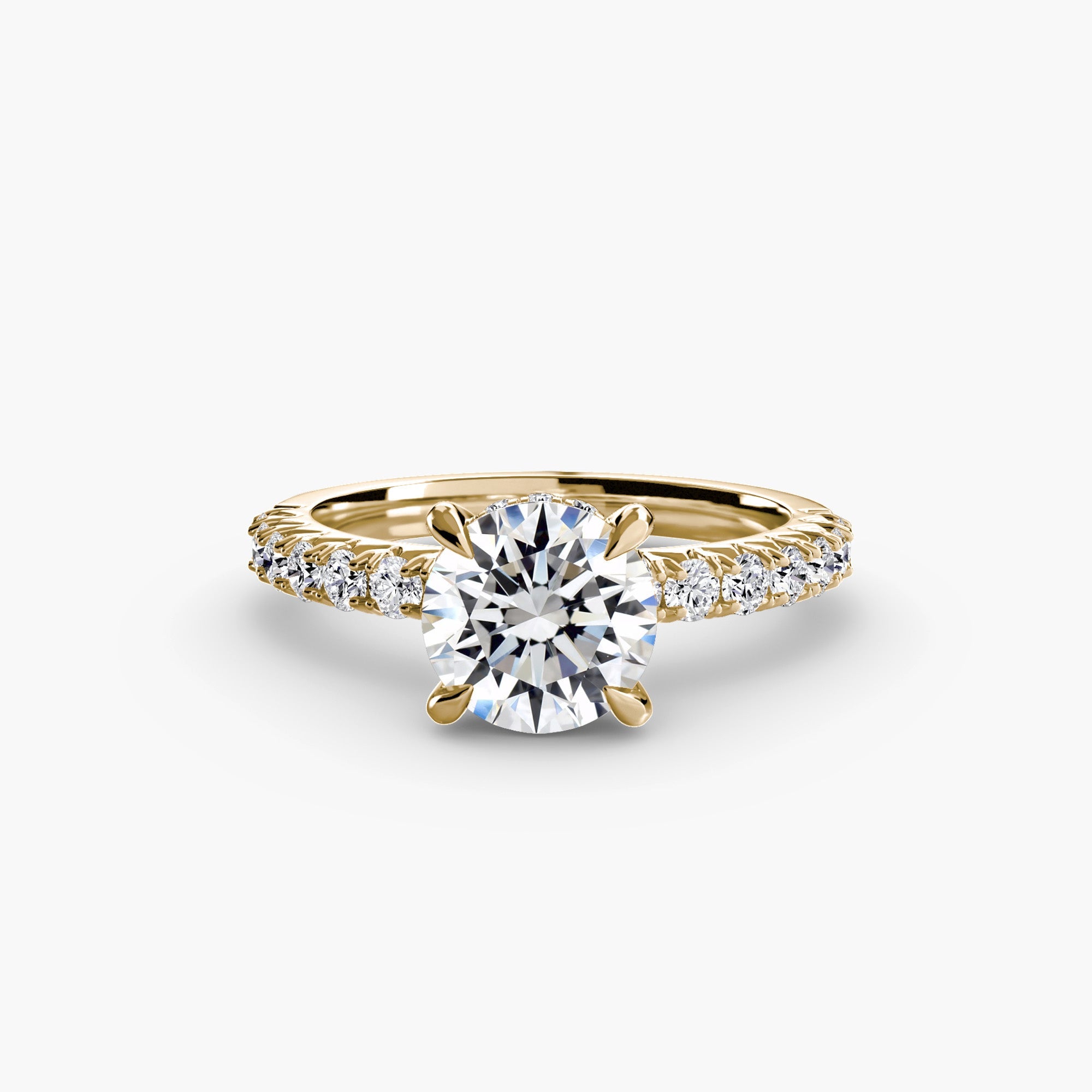Solitaire with Pavé 6 - Jewelry by Cleo