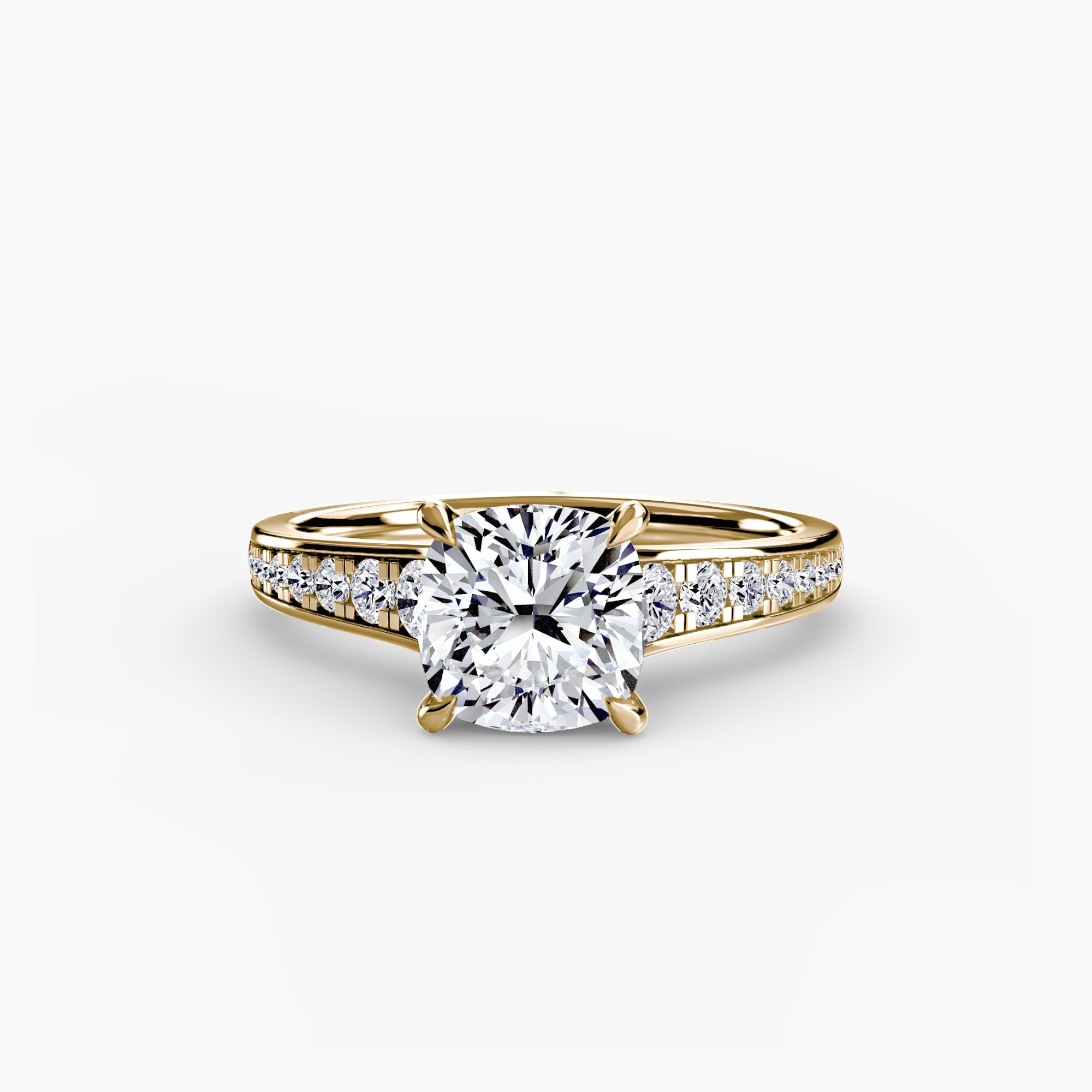 Solitaire with Pavé 7 - Jewelry by Cleo