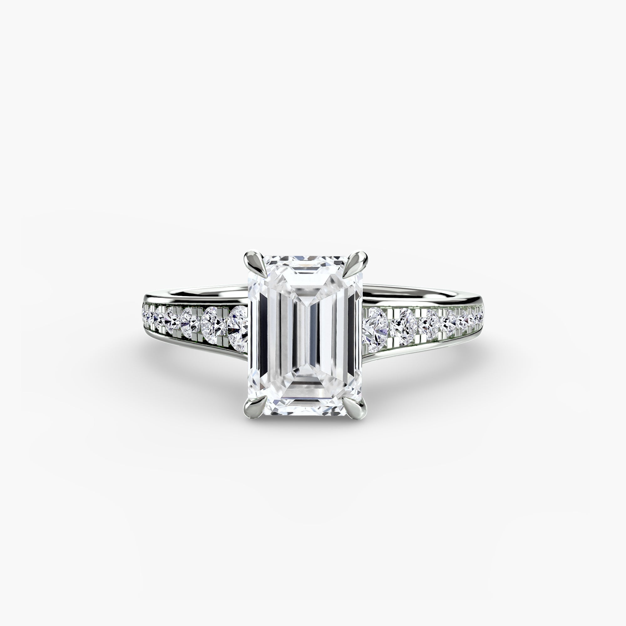 Solitaire with Pavé 7 - Jewelry by Cleo
