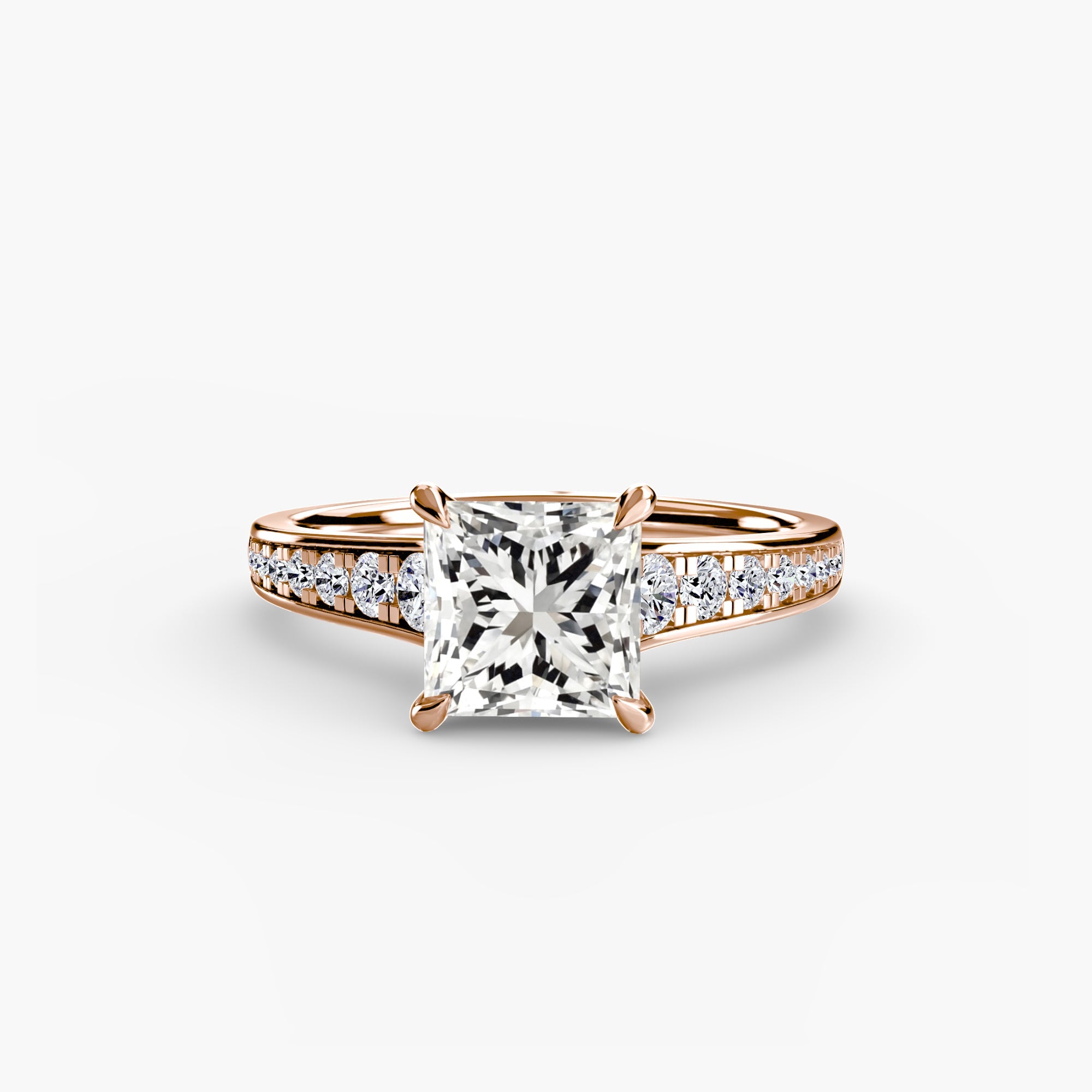Solitaire with Pavé 7 - Jewelry by Cleo