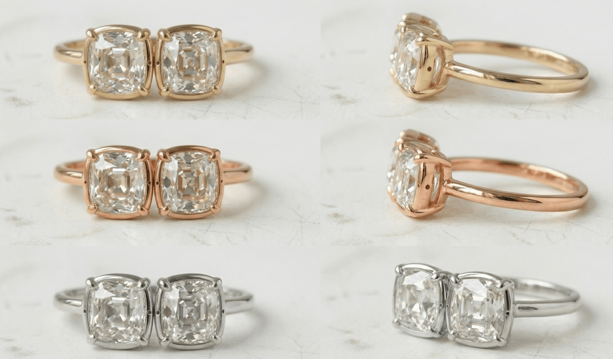 The Amaryllis Duo Ring - Jewelry by Cleo