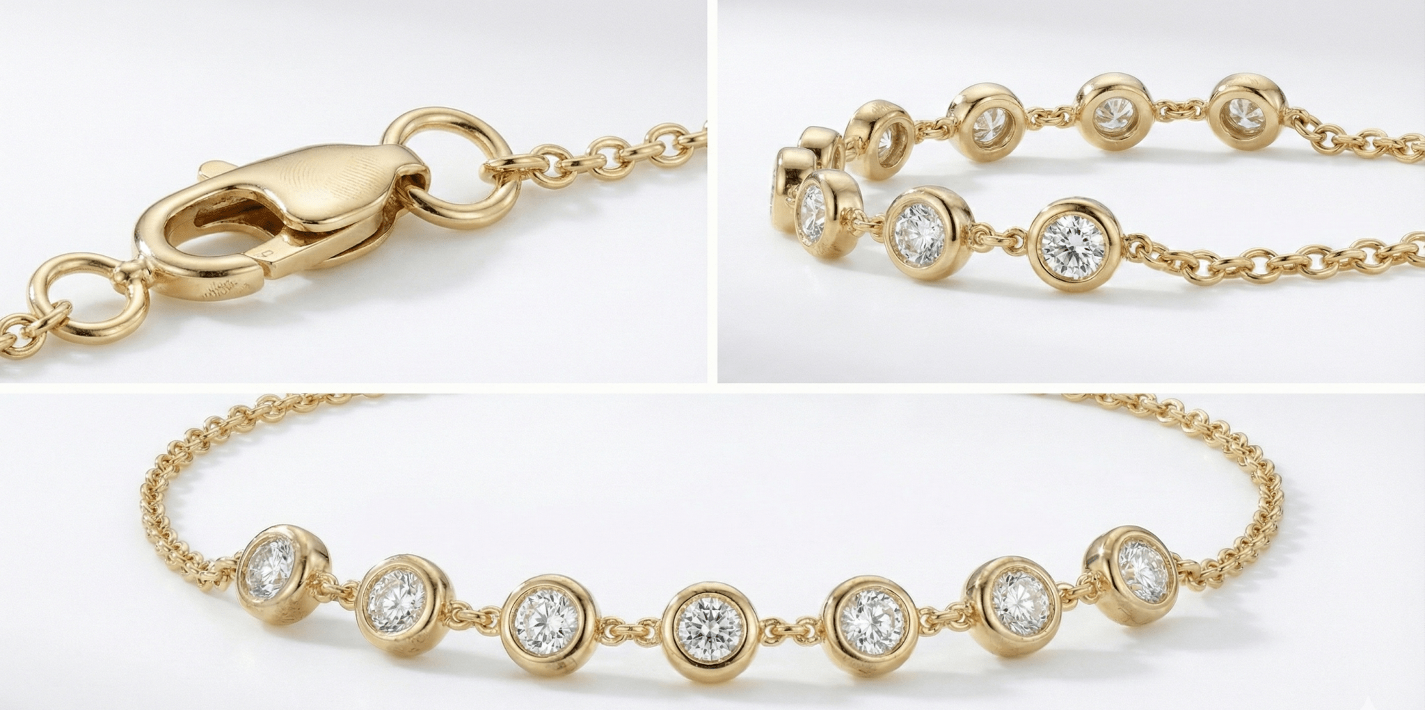 The Bezel Station Bracelet - Jewelry by Cleo
