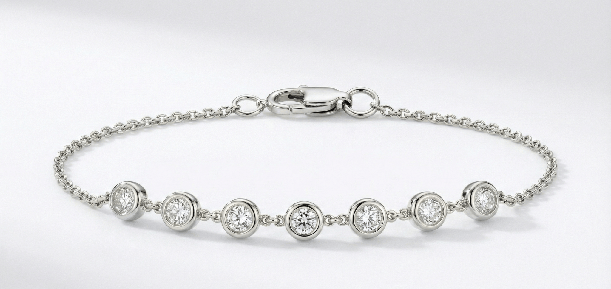 The Bezel Station Bracelet - Jewelry by Cleo