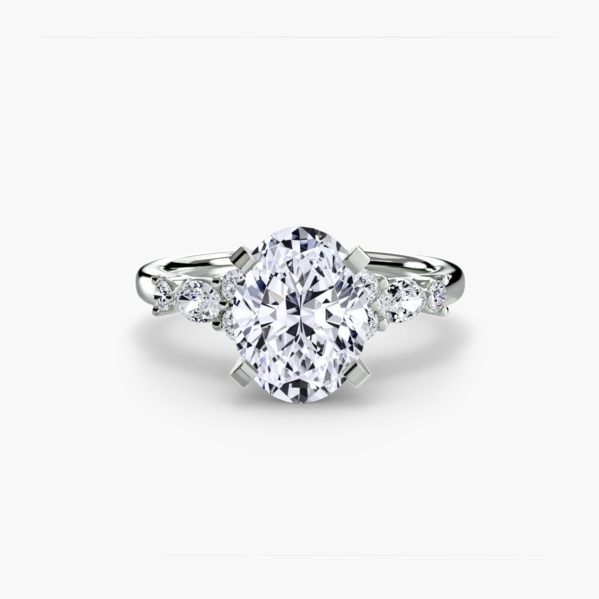 The Floral Accent Solitaire - Jewelry by Cleo