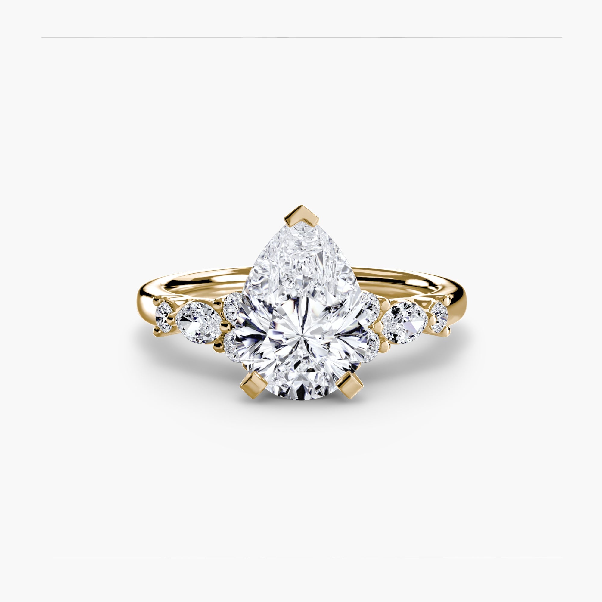 The Floral Accent Solitaire - Jewelry by Cleo