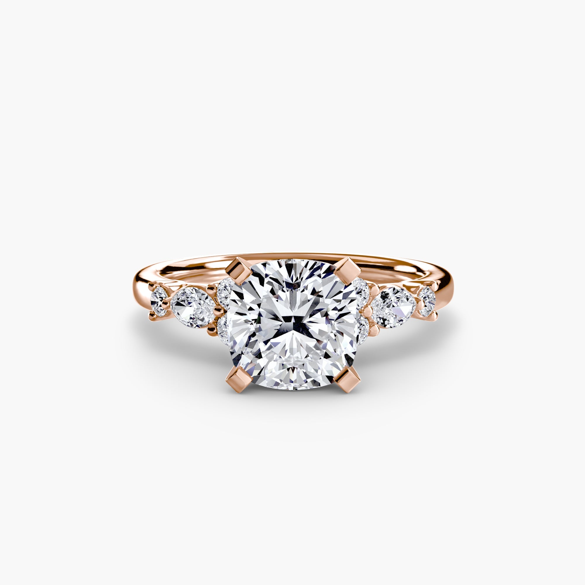 The Floral Accent Solitaire - Jewelry by Cleo