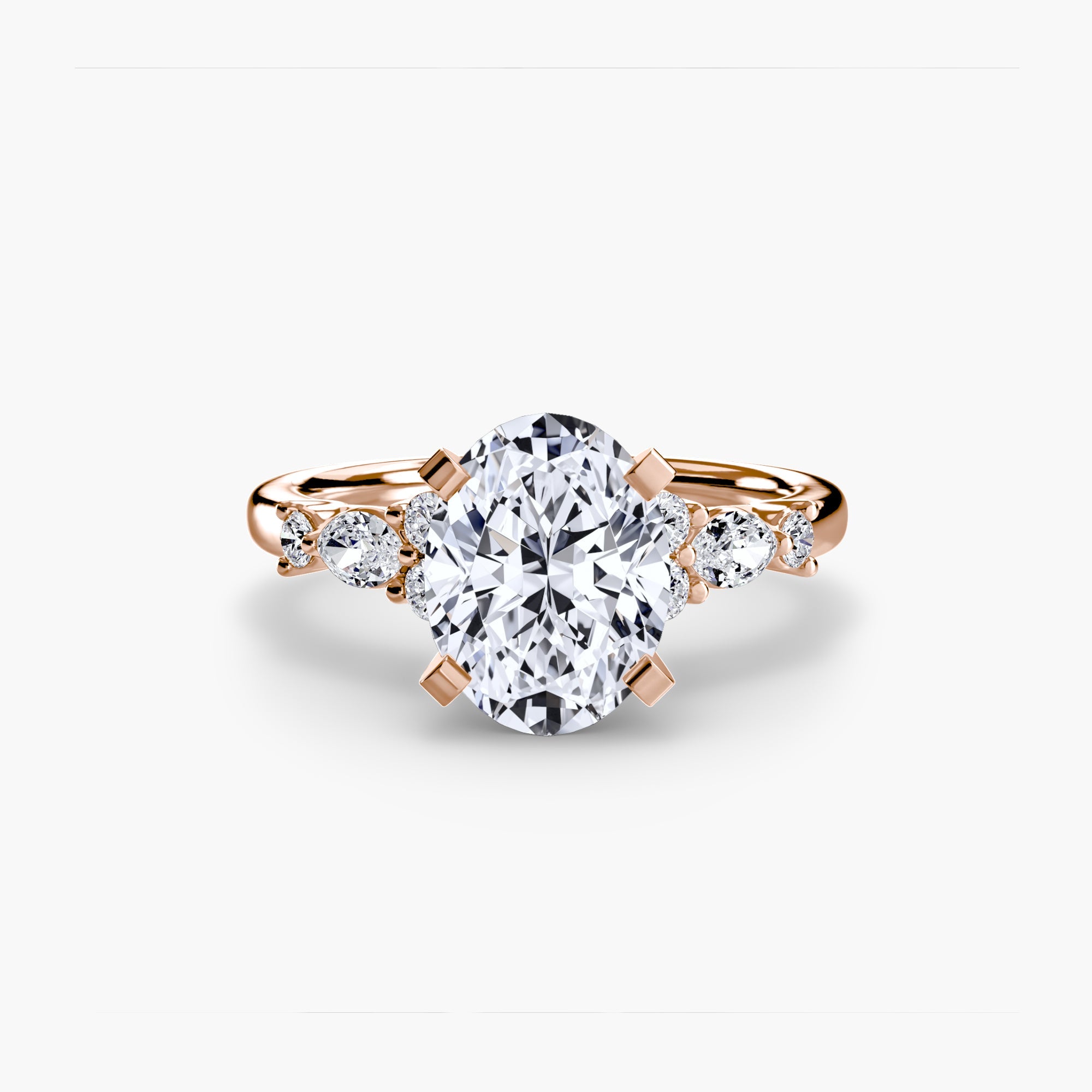 The Floral Accent Solitaire - Jewelry by Cleo