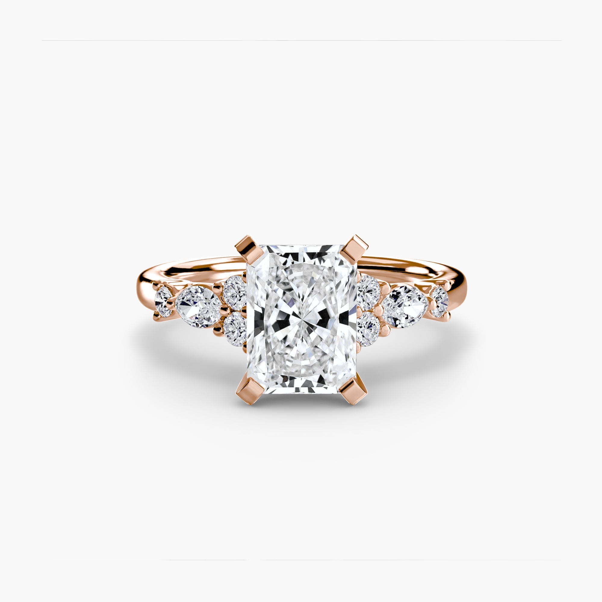 The Floral Accent Solitaire - Jewelry by Cleo