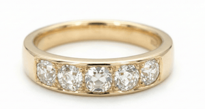 The Heritage Half - Bezel Band - Jewelry by Cleo