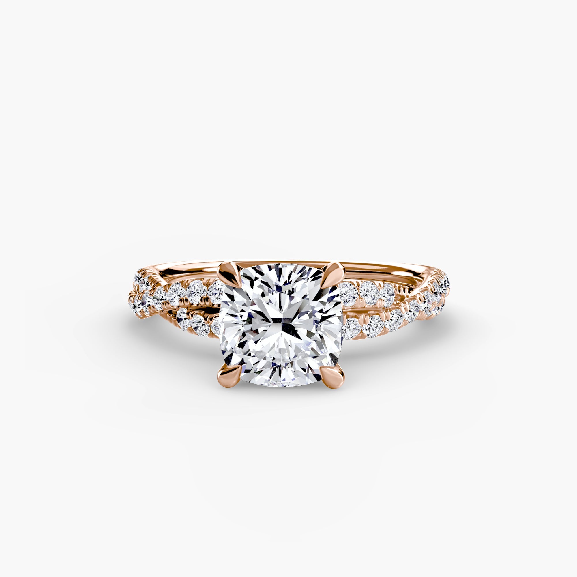 The Twisted Pavé Solitaire - Jewelry by Cleo