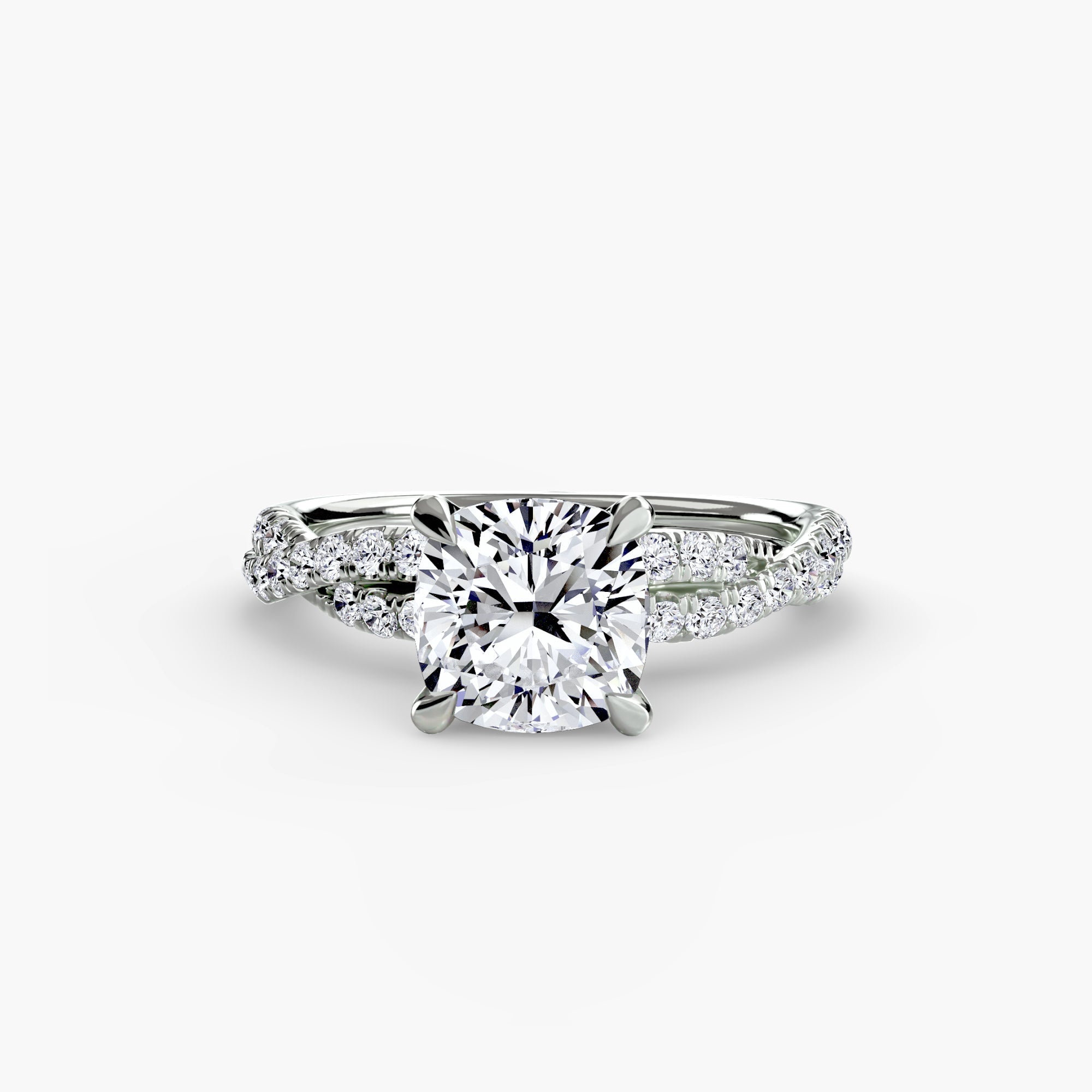 The Twisted Pavé Solitaire - Jewelry by Cleo