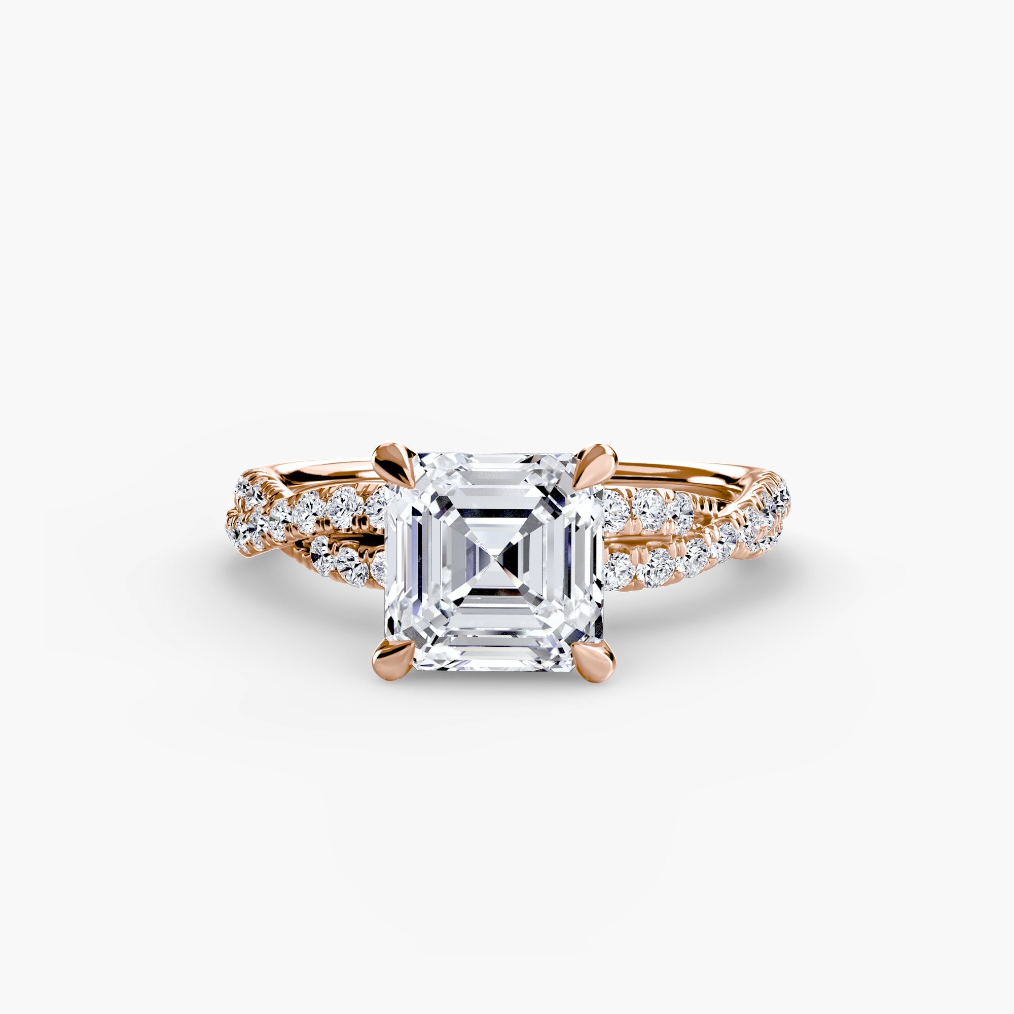 The Twisted Pavé Solitaire - Jewelry by Cleo