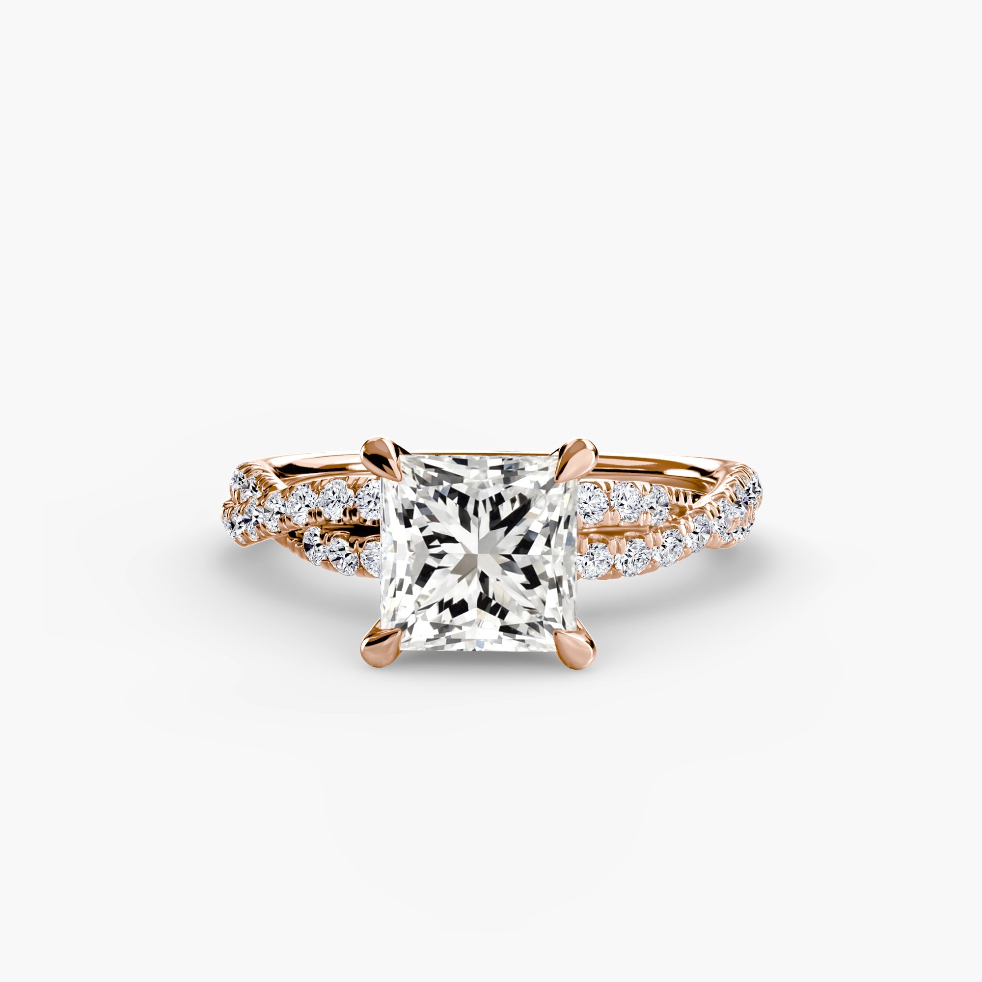 The Twisted Pavé Solitaire - Jewelry by Cleo