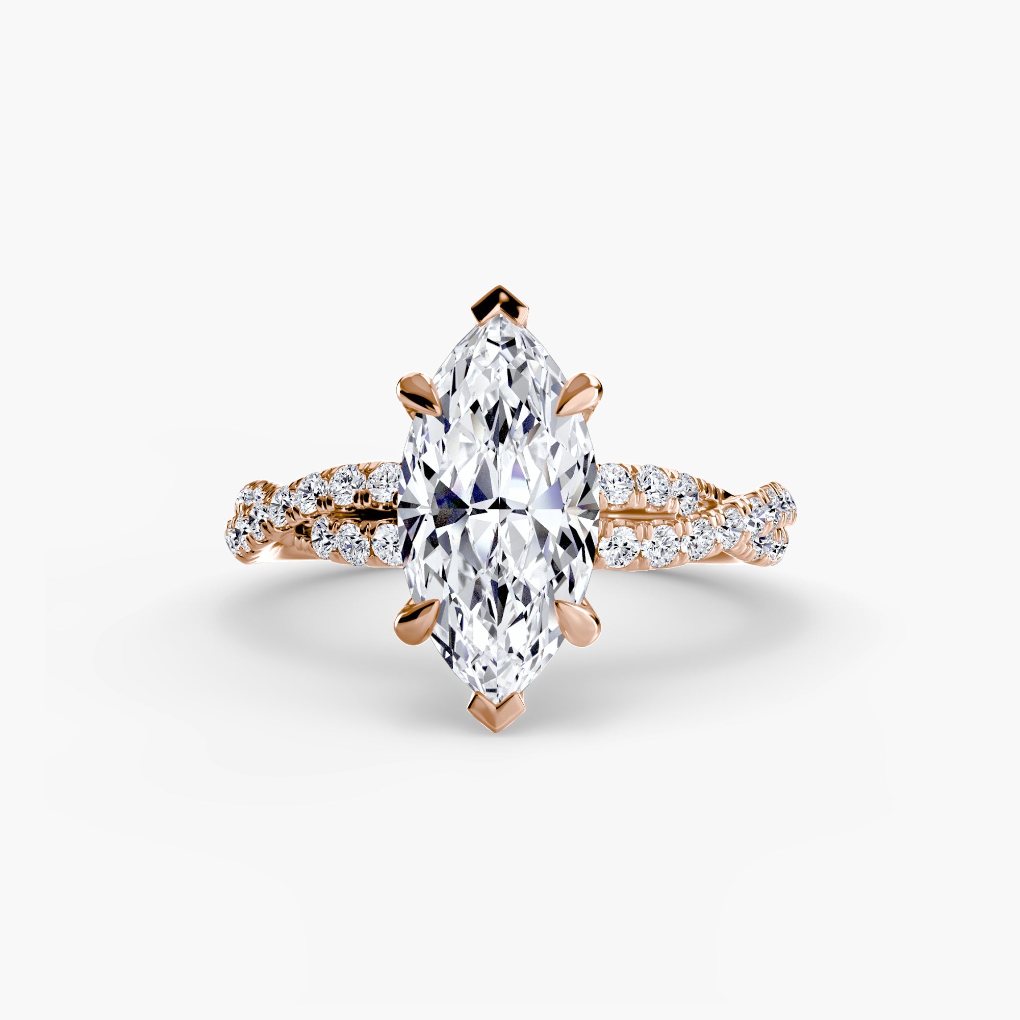 The Twisted Pavé Solitaire - Jewelry by Cleo