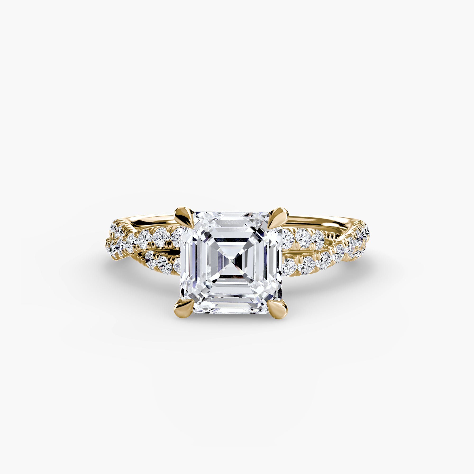 The Twisted Pavé Solitaire - Jewelry by Cleo